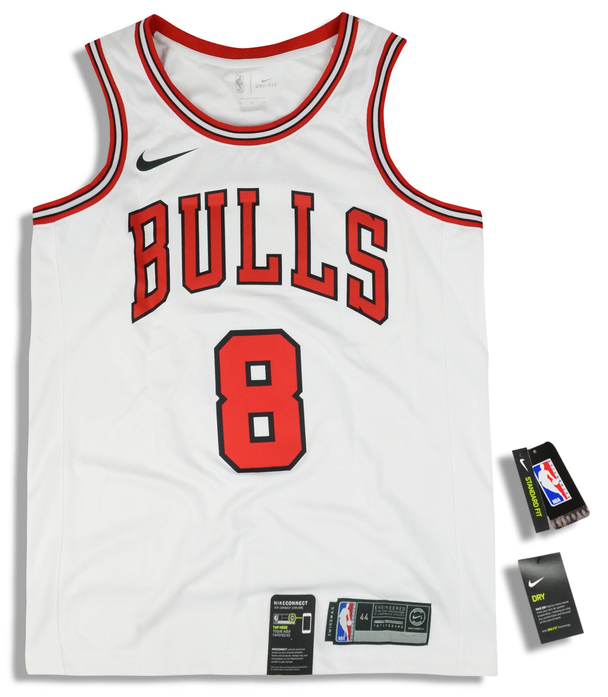 Red Nike NBA Chicago Bulls Lavine #8 Swingman Jersey