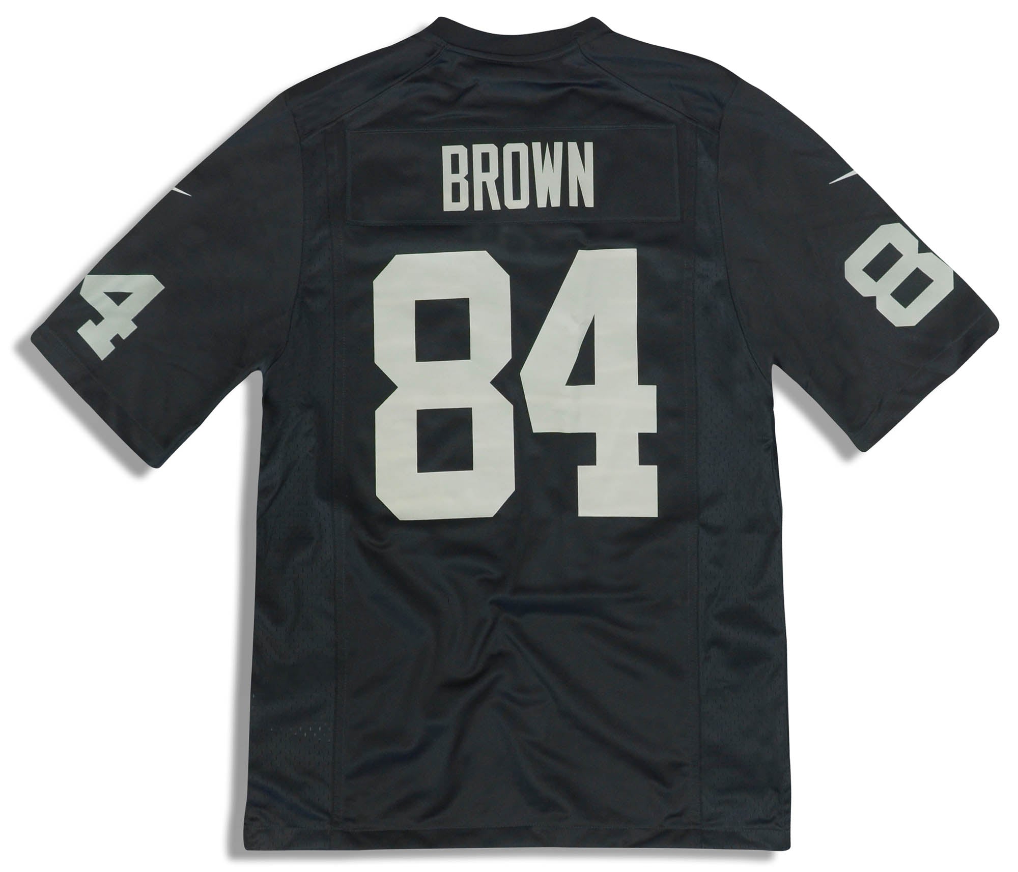 2019 OAKLAND RAIDERS BROWN #84 NIKE GAME JERSEY (HOME) S - *AS NEW*
