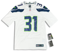 2018 SEATTLE SEAHAWKS CHANCELLOR #31 NIKE GAME JERSEY (AWAY) M - W/TAGS