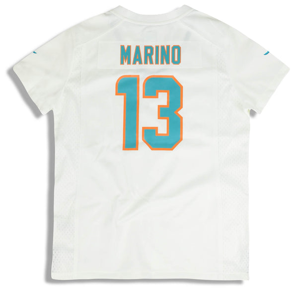 2018 MIAMI DOLPHINS MARINO #13 NIKE GAME JERSEY (AWAY) WOMENS (M) - W/ -  Classic American Sports