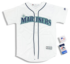 Men's Majestic Cream Seattle Mariners Official Cool Base Jersey