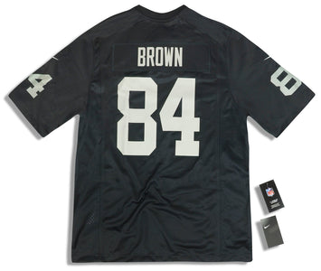 2019 OAKLAND RAIDERS BROWN #84 NIKE GAME JERSEY (HOME) L - W/TAGS