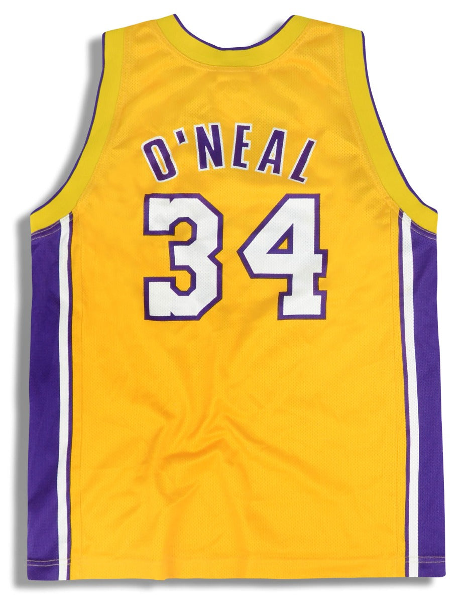 1999-04 LA LAKERS O’NEAL #34 CHAMPION JERSEY (HOME) Y