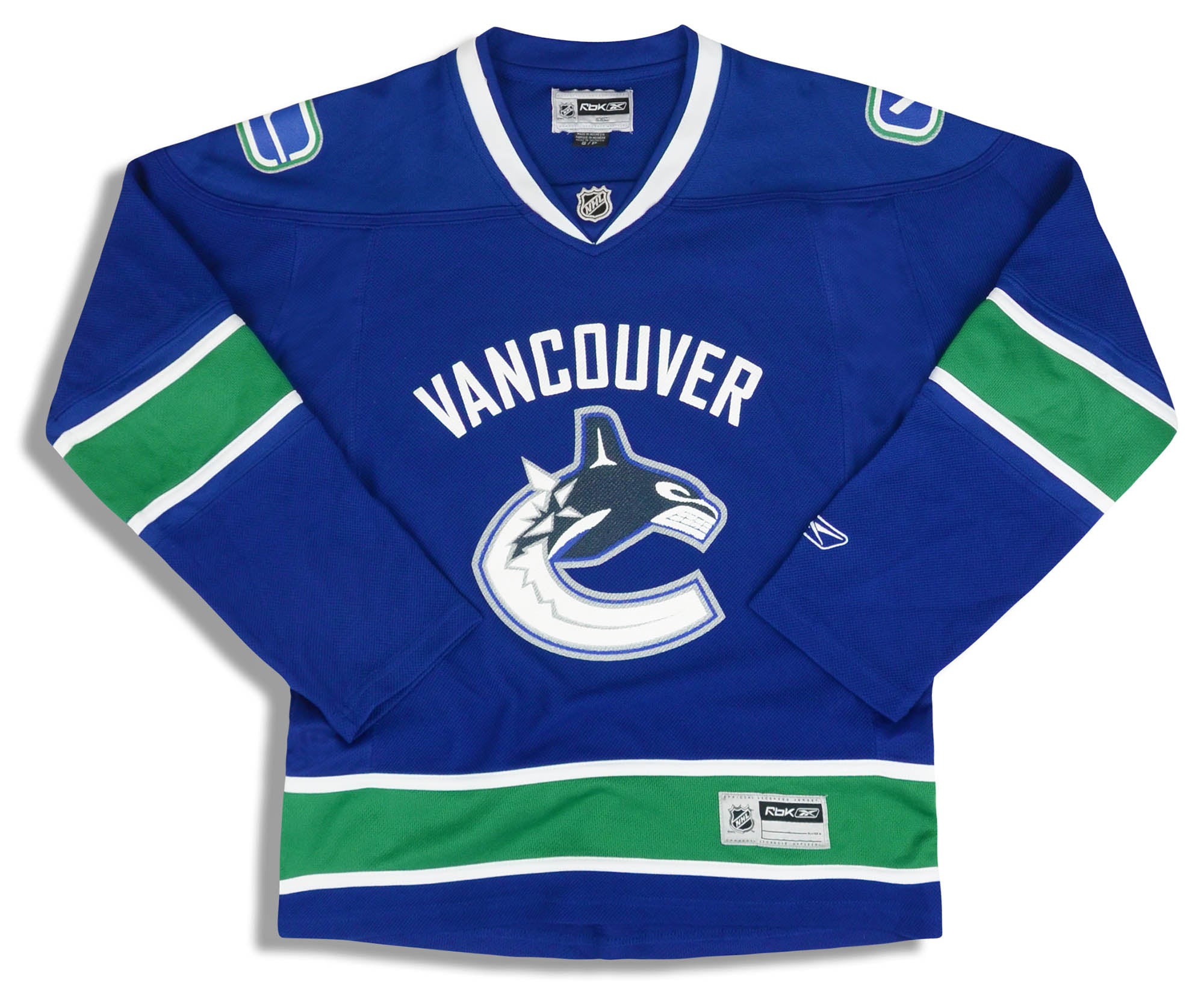 2007-08 VANCOUVER CANUCKS REEBOK JERSEY (HOME) Y