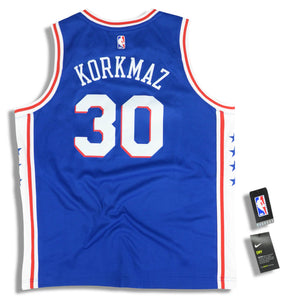 2018-19 PHILADELPHIA 76ERS KORKMAZ #30 NIKE SWINGMAN JERSEY (AWAY) Y - W/TAGS