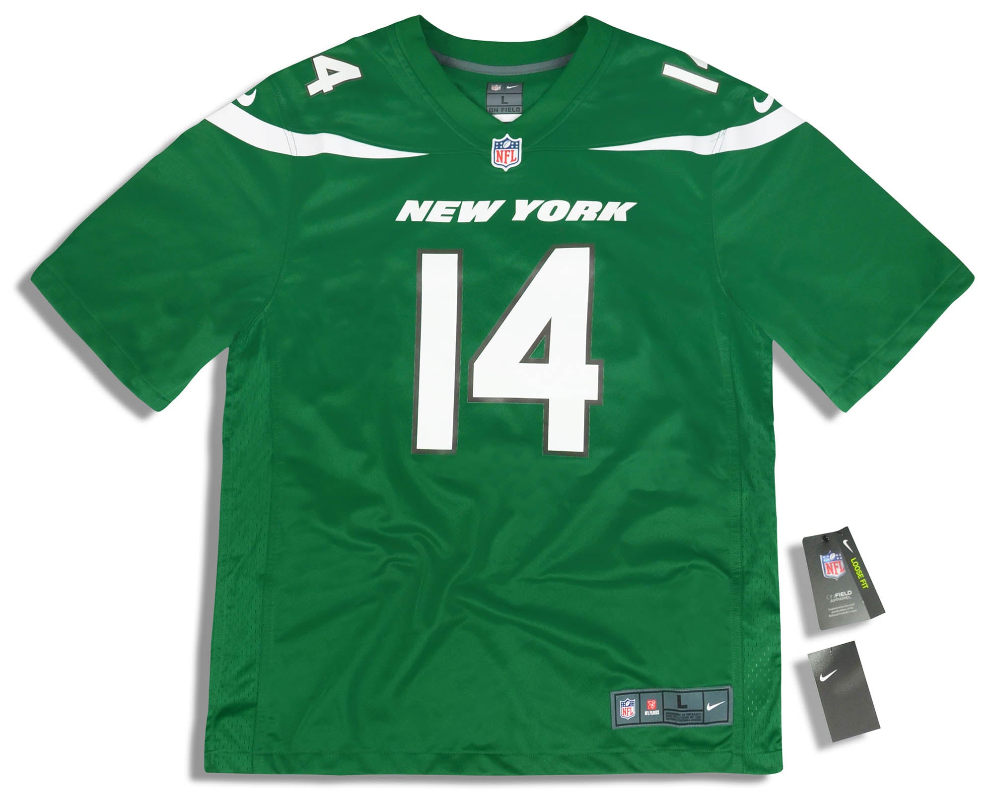 2019 NEW YORK JETS DARNOLD #14 NIKE GAME JERSEY (HOME) L - W/TAGS