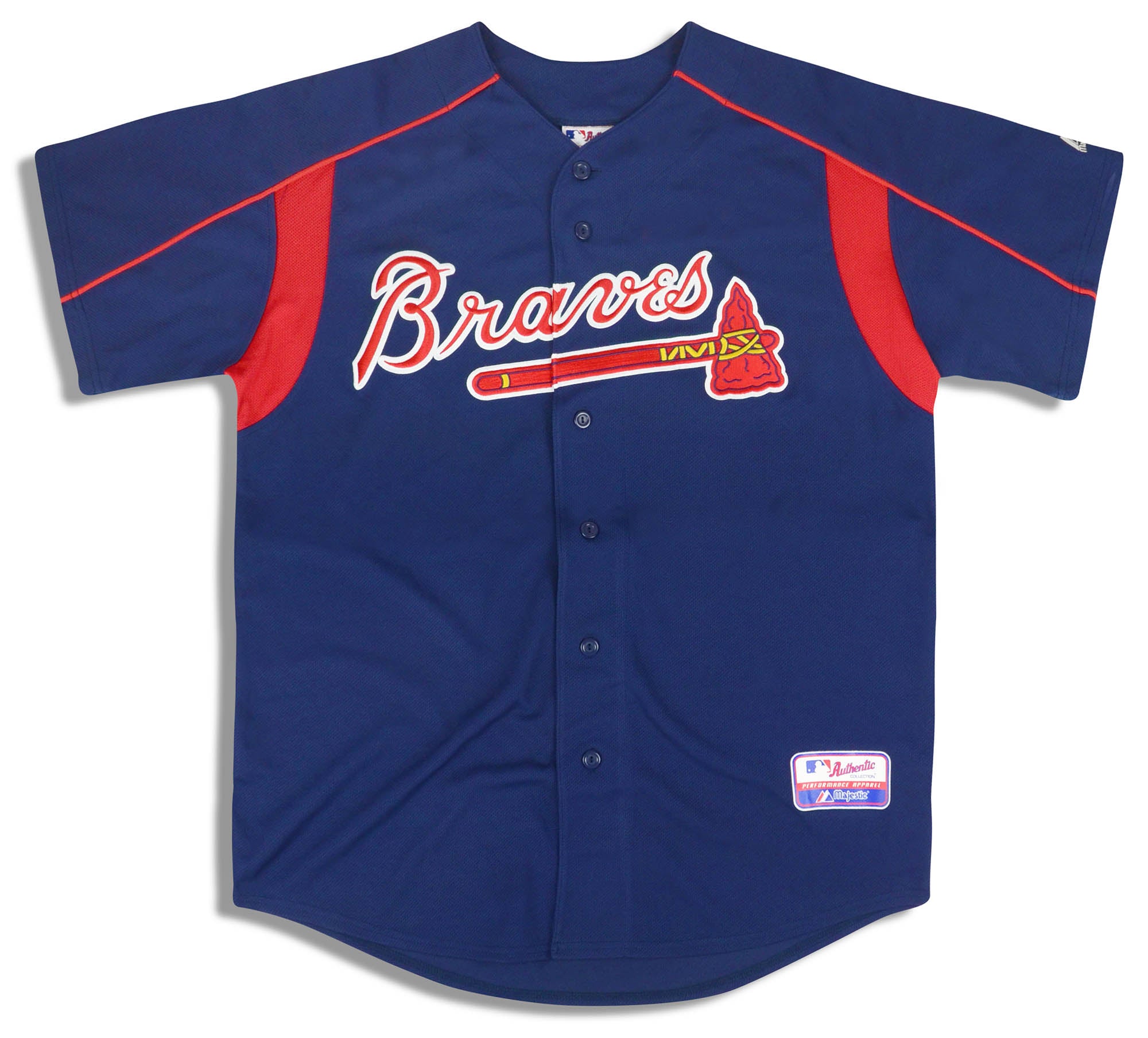Atlanta Braves Majestic Alternate 2019 Authentic Collection Flex Base  Custom Jersey - Cream