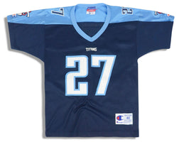 1999-00 TENNESSEE TITANS GEORGE #27 CHAMPION JERSEY (HOME) M