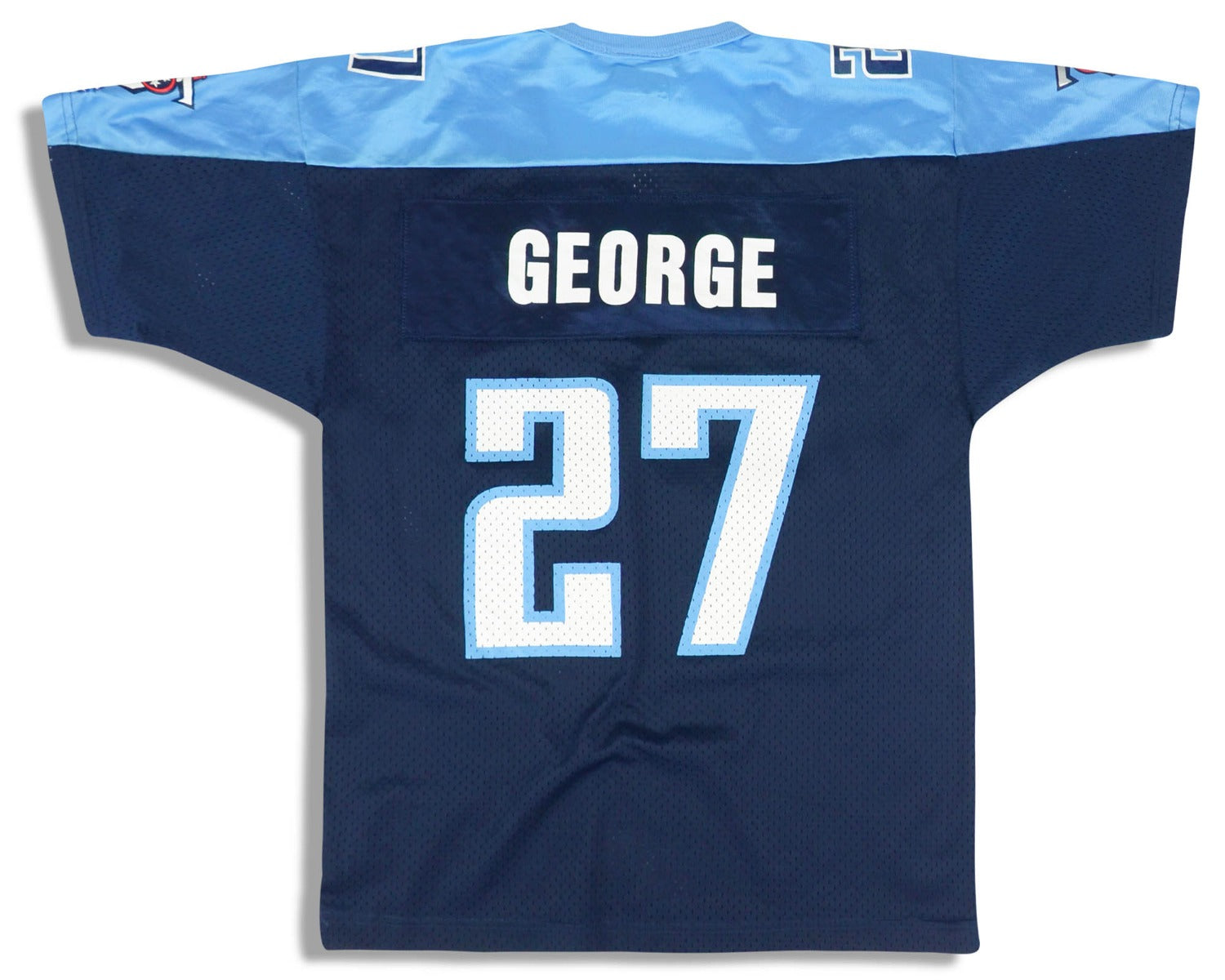 1999-00 TENNESSEE TITANS GEORGE #27 CHAMPION JERSEY (HOME) M