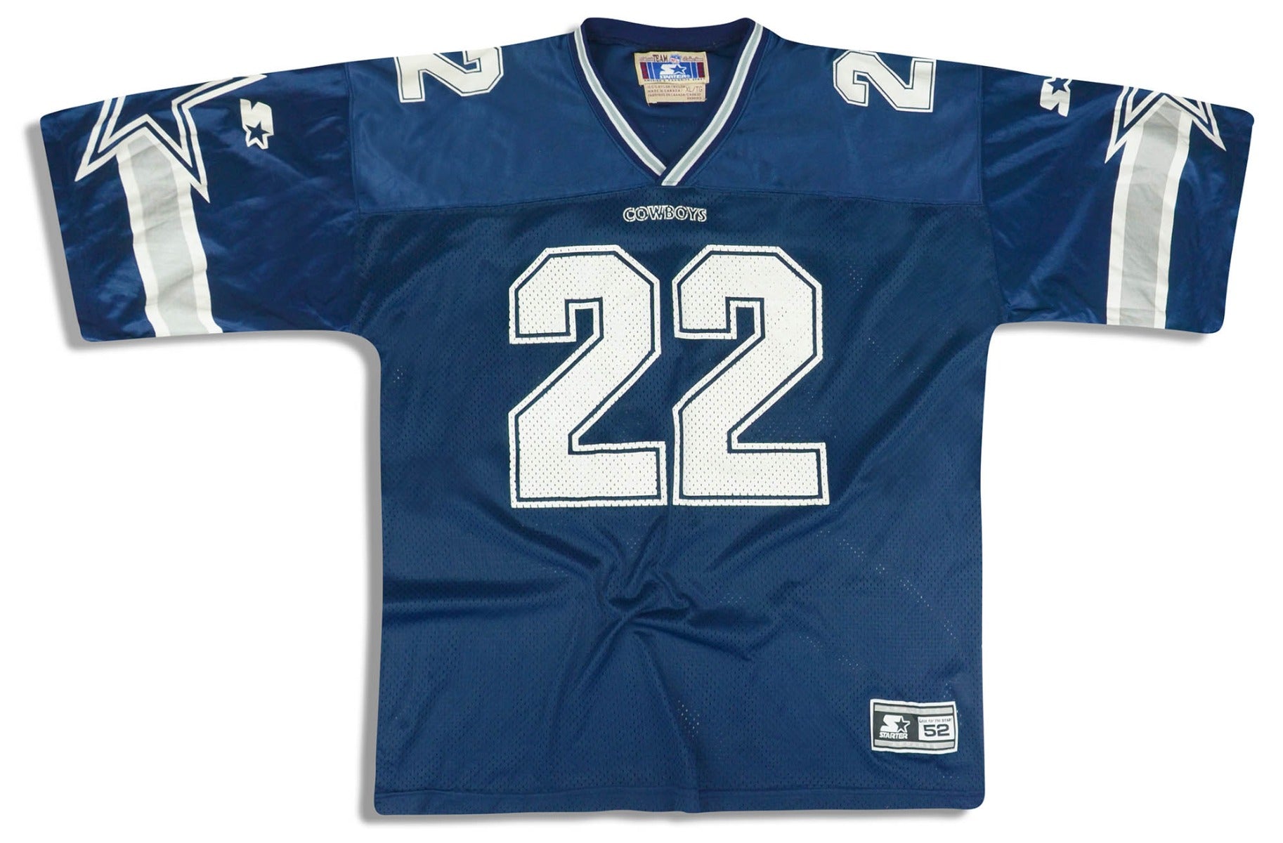 1996-00 DALLAS COWBOYS SMITH #22 STARTER JERSEY (HOME) XL