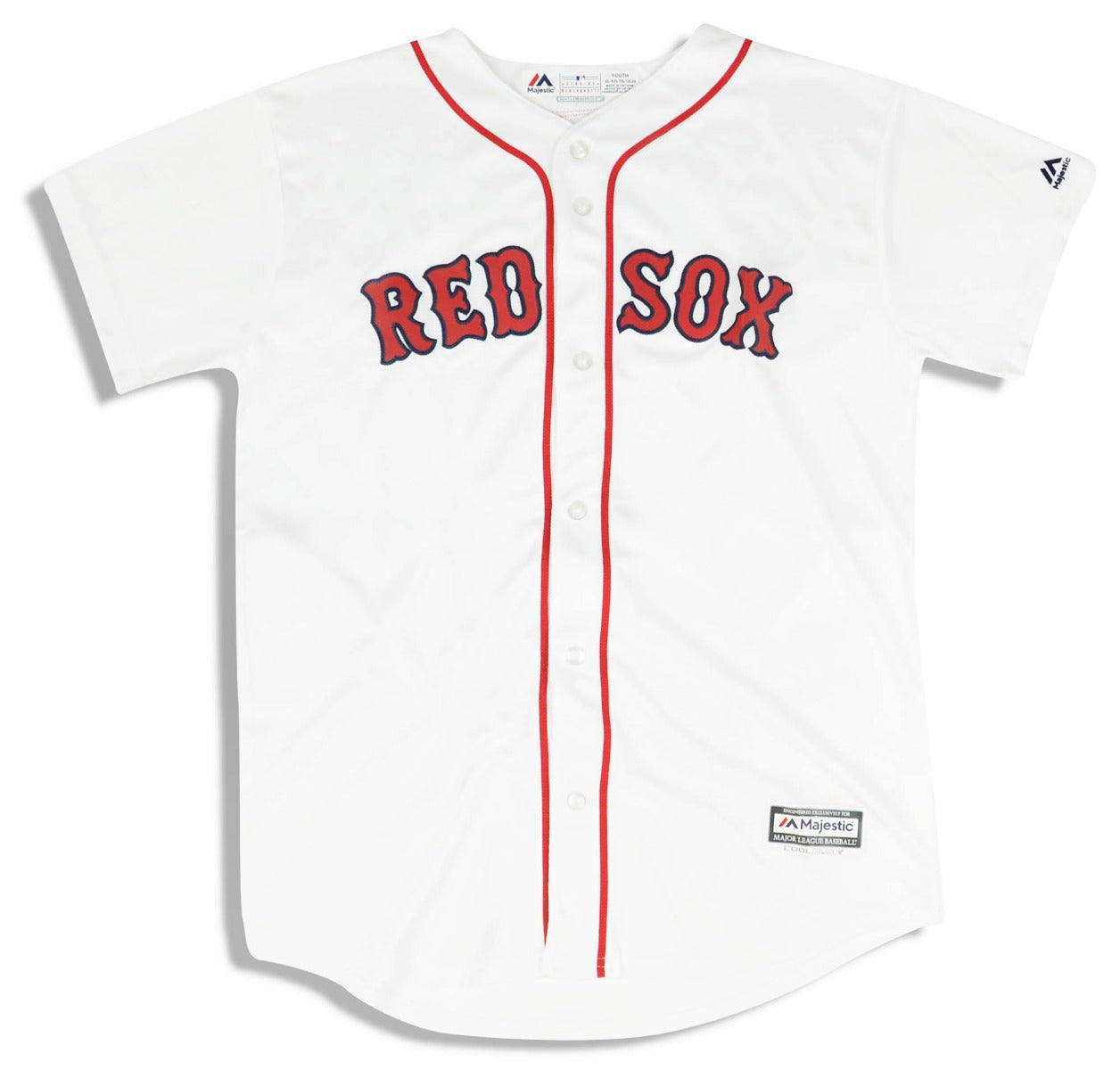 2018-19 BOSTON RED SOX MAJESTIC COOL BASE JERSEY (HOME) Y - *AS NEW*