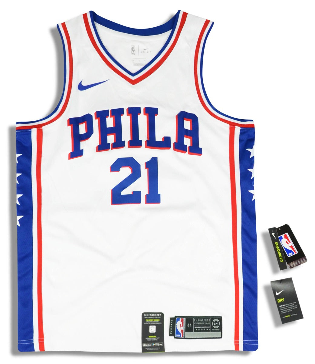 Blue Nike NBA Philadelphia 76ers Swingman Embiid #21 Jersey