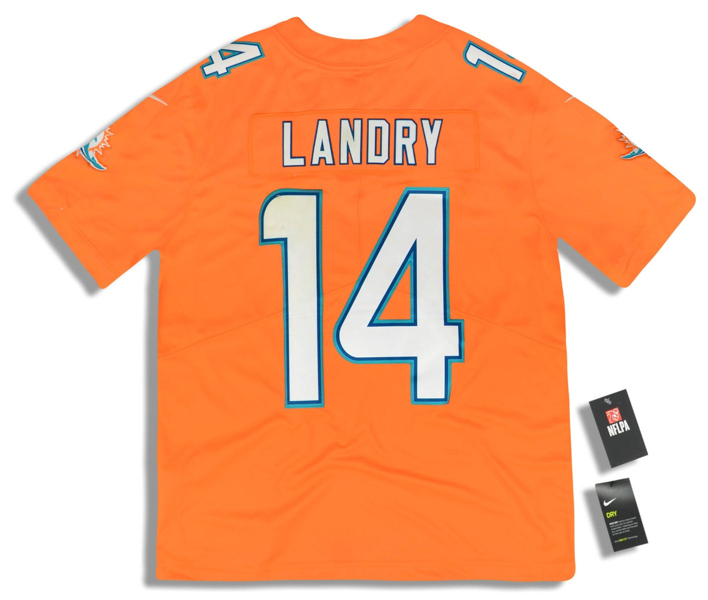 2017 MIAMI DOLPHINS LANDRY #14 NIKE LIMITED JERSEY (ALTERNATE) L - W/TAGS