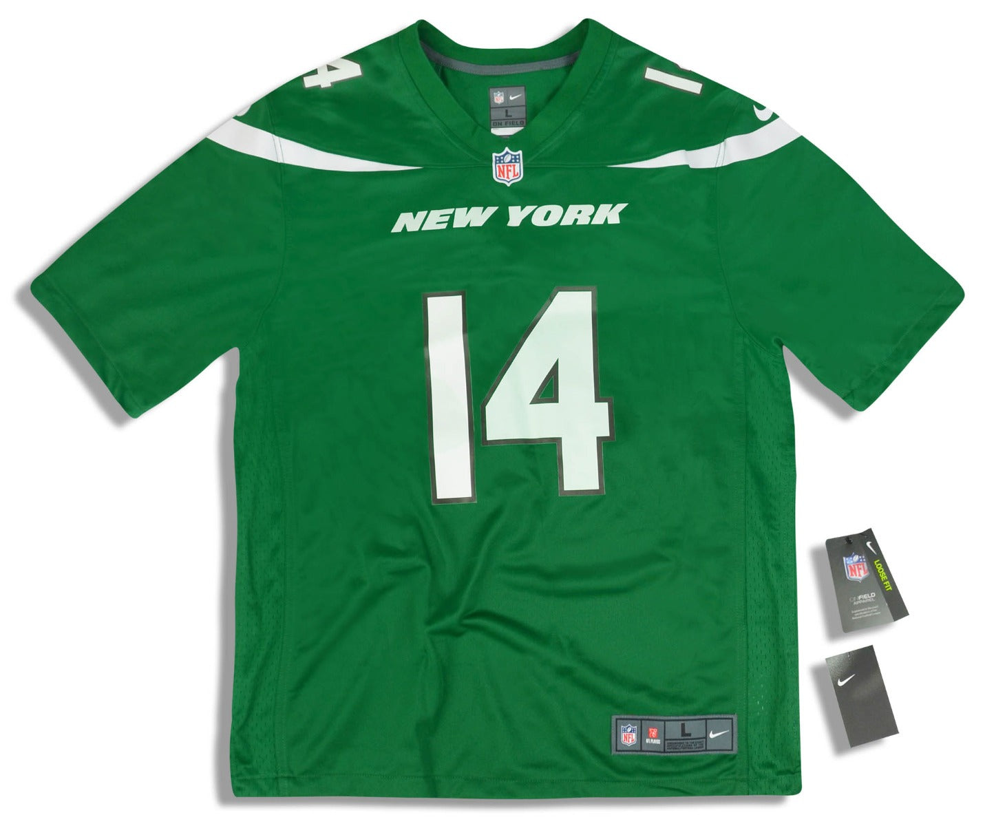 2019 NEW YORK JETS DARNOLD #14 NIKE GAME JERSEY (HOME) L - W/TAGS