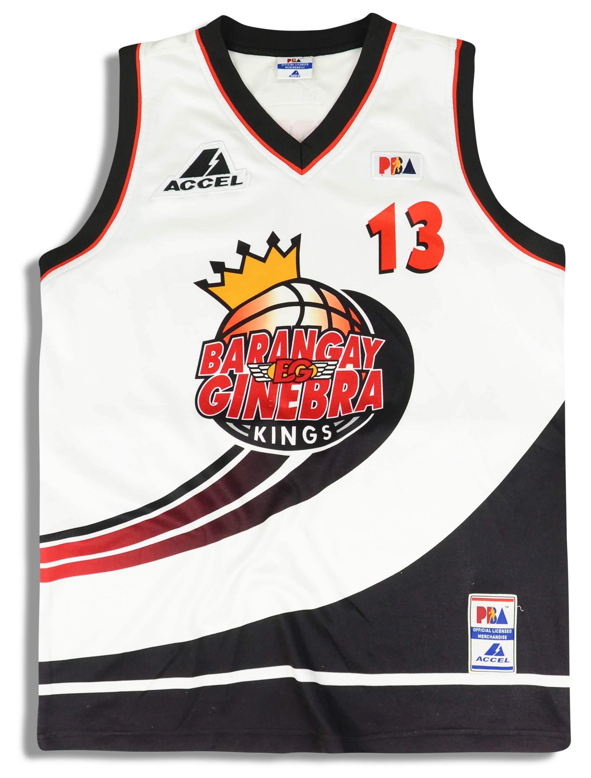 2000's BARANGAY GINABRE KINGS HELTERBRAND #13 ACCEL JERSEY (HOME) L