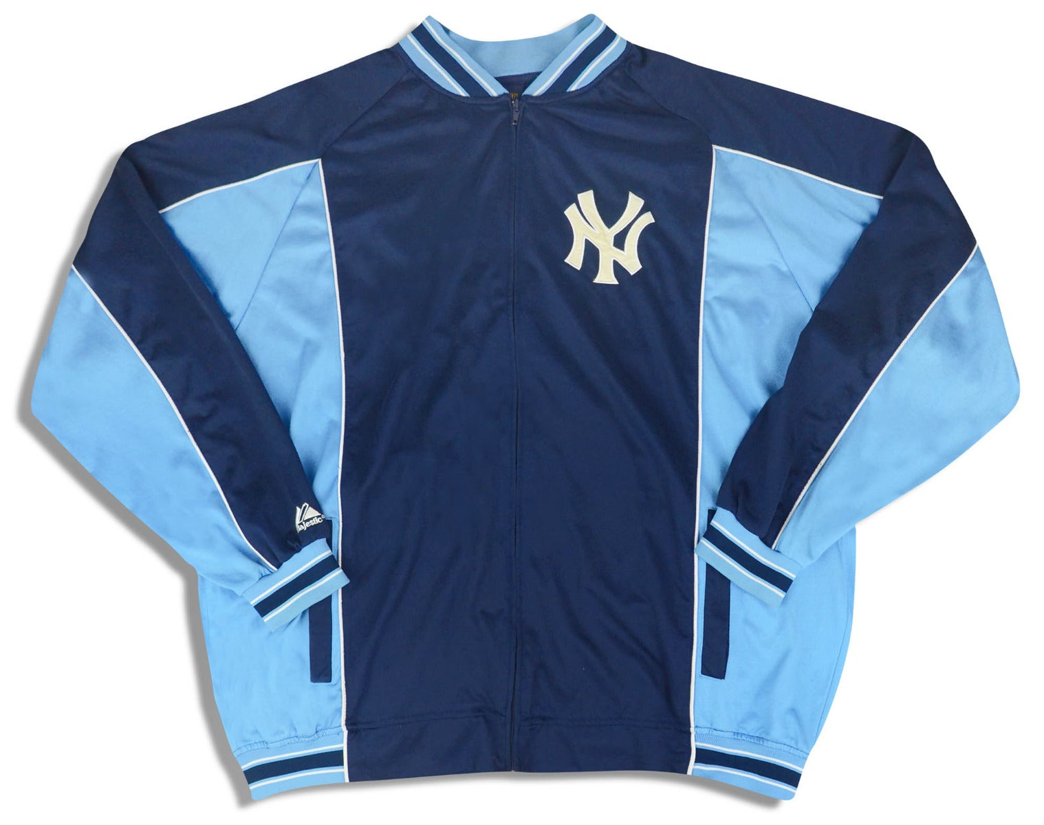 1951 NEW YORK YANKEES MAJESTIC COOPERSTOWN COLLECTION TRACK JACKET XXL -  Classic American Sports