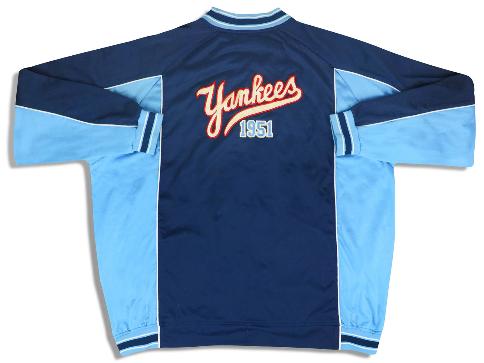 1951 NEW YORK YANKEES MAJESTIC COOPERSTOWN COLLECTION TRACK JACKET XXL