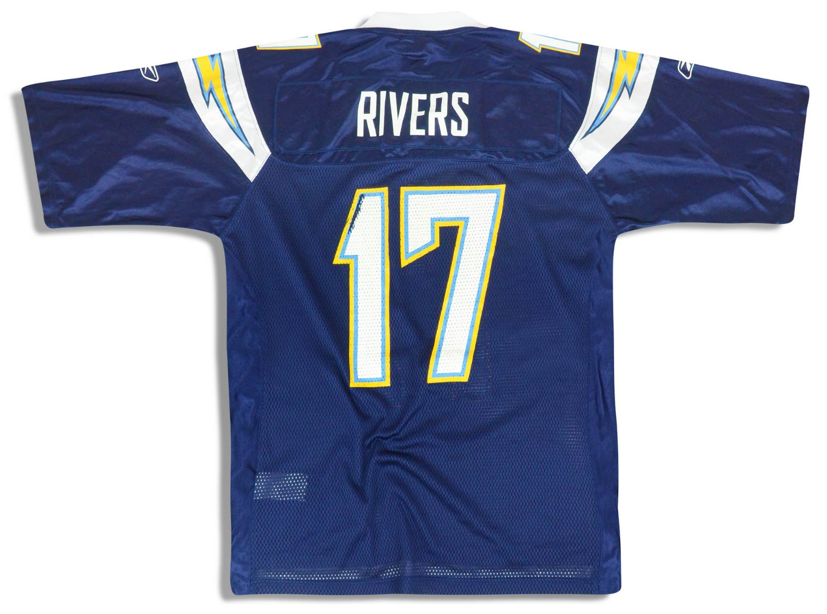 2008-11 SAN DIEGO CHARGERS RIVERS #17 REEBOK ON FIELD JERSEY (HOME