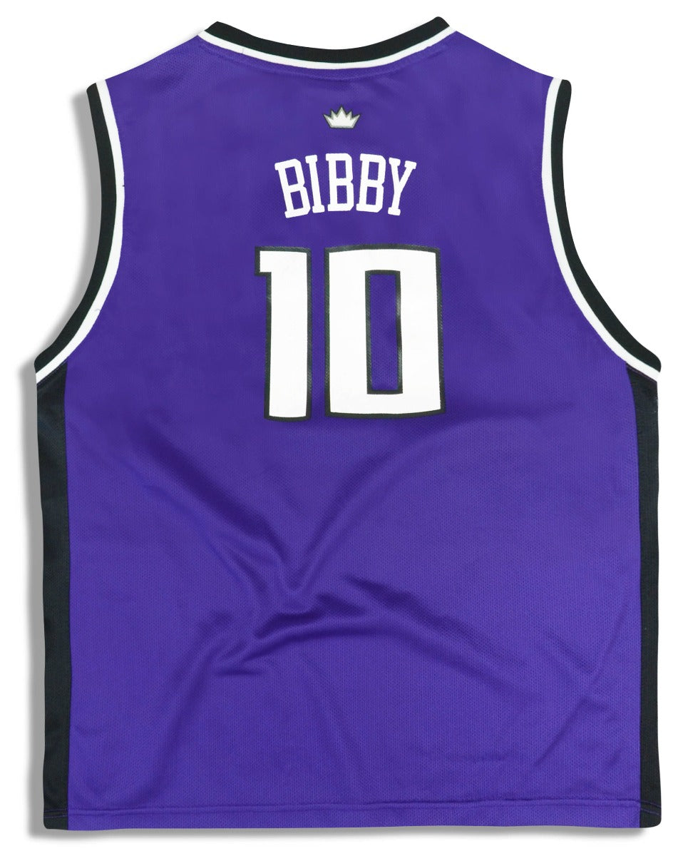 Rare Vintage Reebok NBA Sacramento Kings Mike Bibby Gold Jersey XL Youth