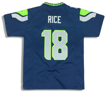 2012-13 SEATTLE SEAHAWKS RICE #18 NIKE GAME JERSEY (HOME) Y