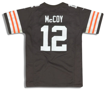 2012 CLEVELAND BROWNS McCOY #12 NIKE GAME JERSEY (HOME) Y