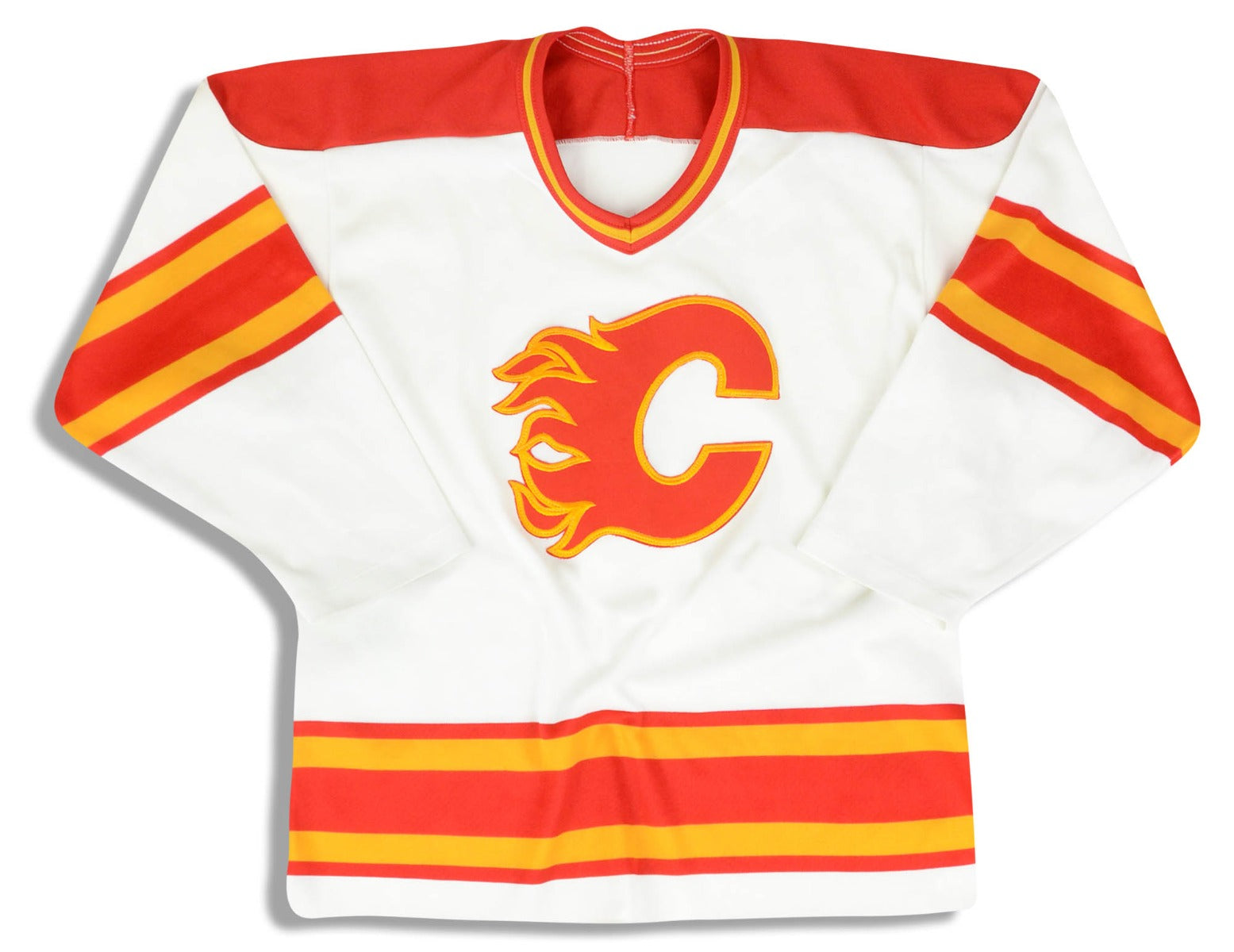 Vintage 80s CCM Calgary Flames Usa Nhl Ice Hockey Nhl Lace up