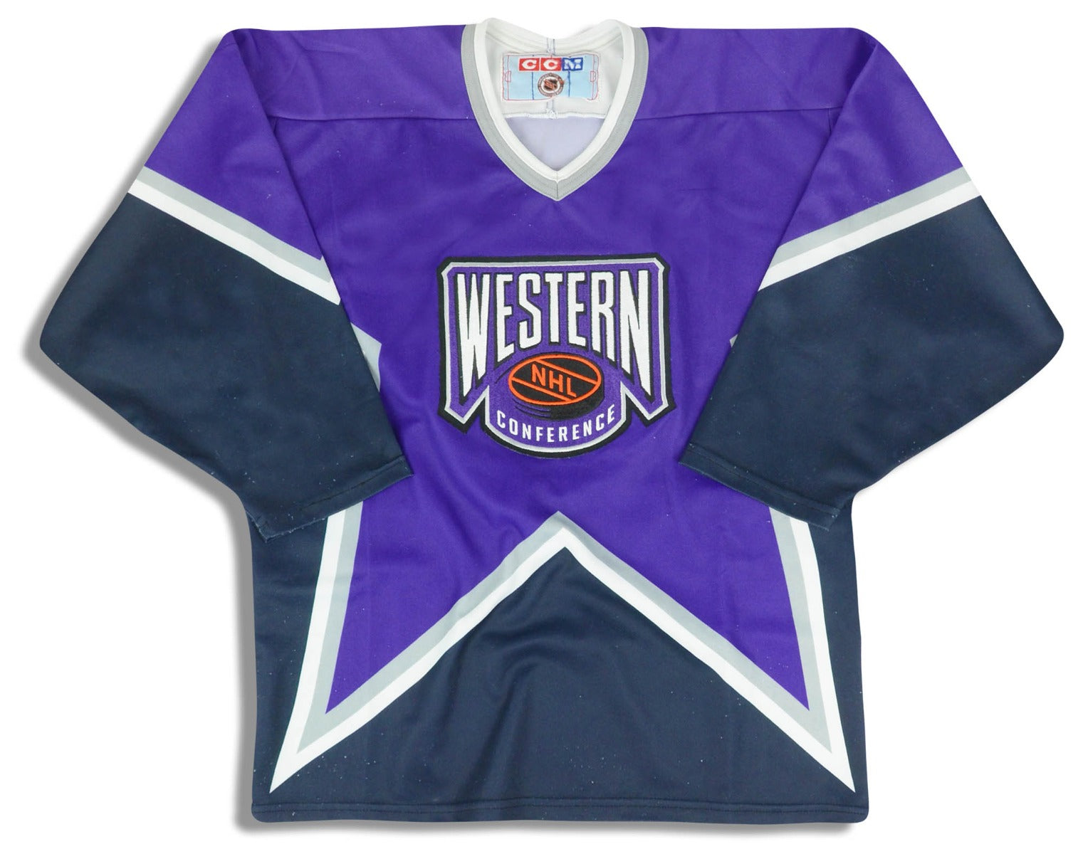 1994 Mighty Ducks Purple Hockey Jersey Shirt - 5 Star Vintage