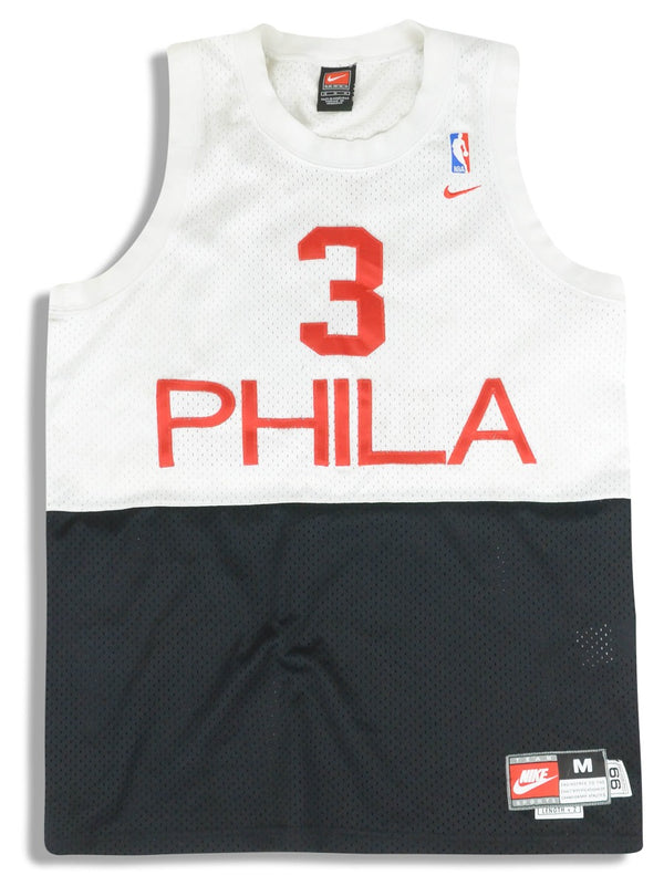 00's Allen Iverson Philadelphia 76ers Sixers Nike Rewind Swingman NBA Jersey  Size XL – Rare VNTG