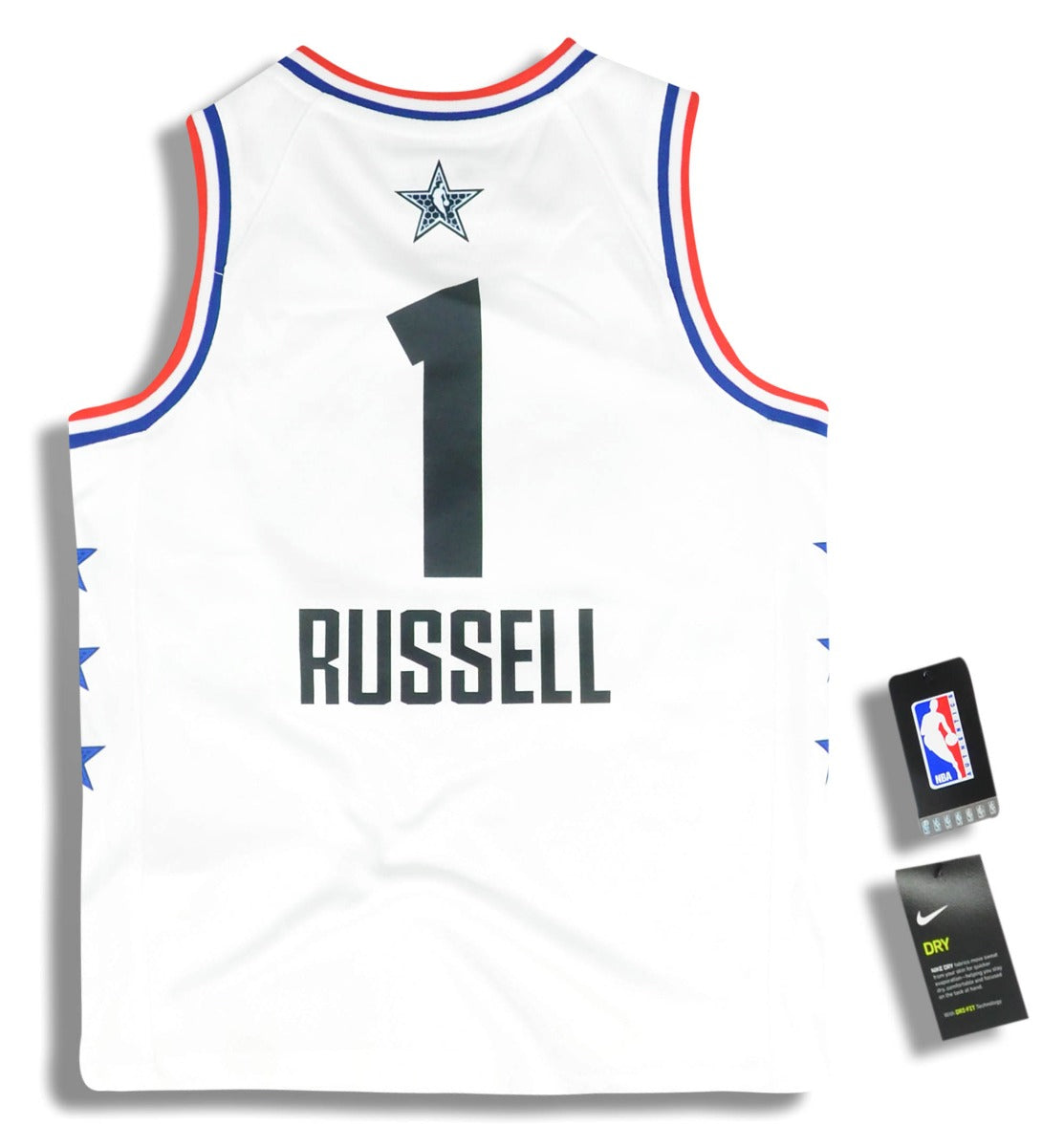 2019 NBA ALL-STAR RUSSELL #1 JORDAN SWINGMAN JERSEY Y - W/TAGS