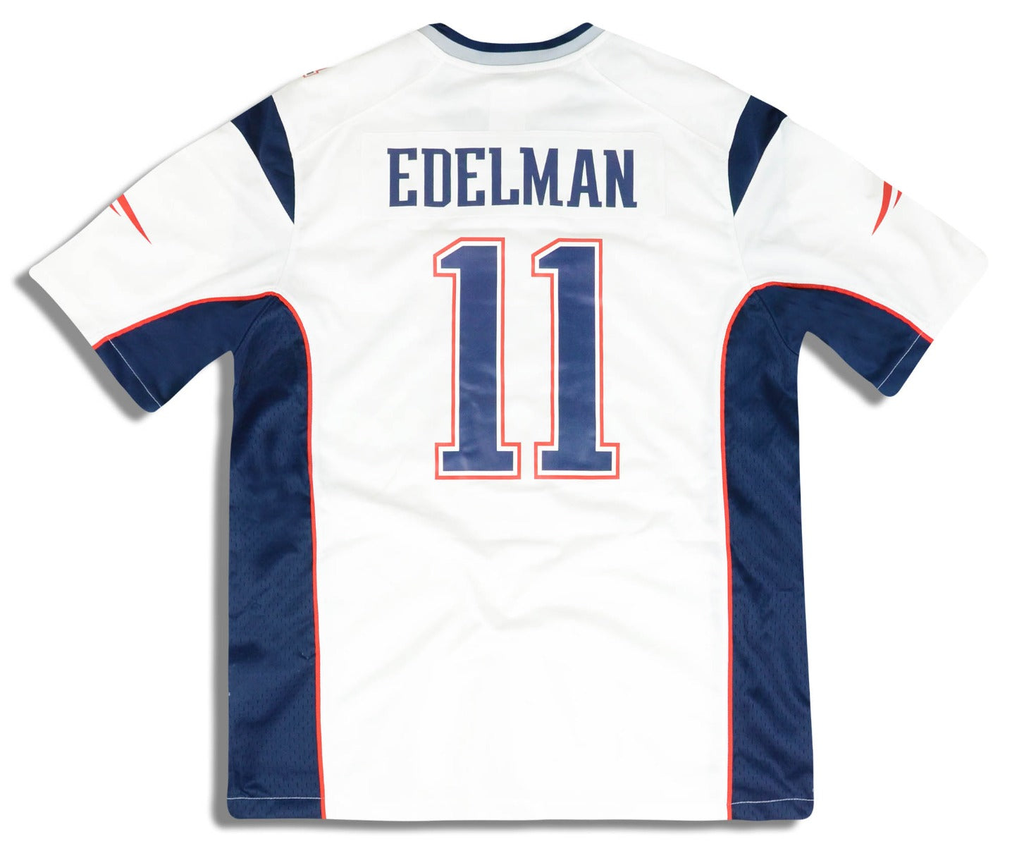 2018-19 NEW ENGLAND PATRIOTS EDELMAN #11 NIKE GAME JERSEY (AWAY) L - *AS NEW*