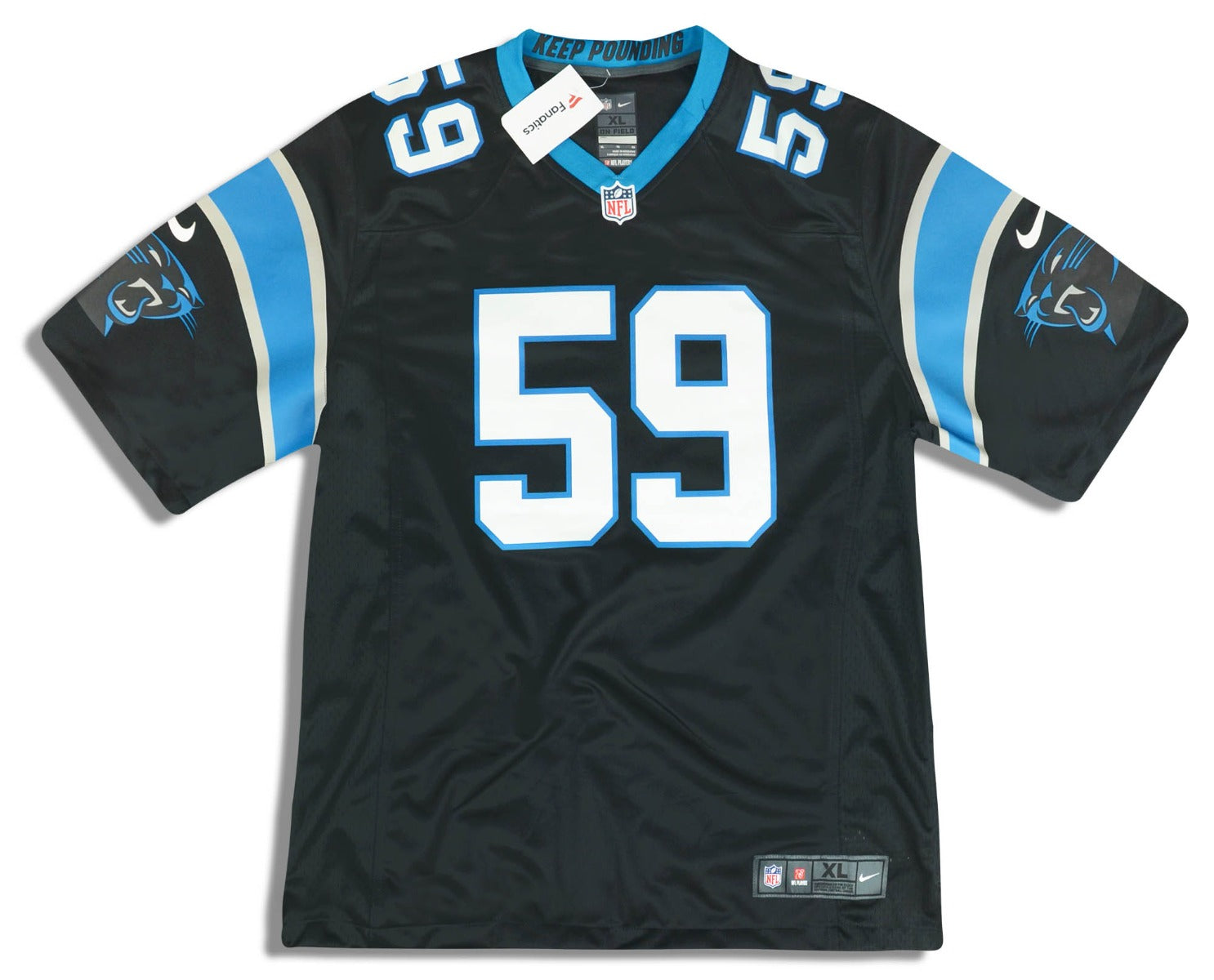 NFL Carolina Panthers Football Luke Kuechly 59 Black Jersey
