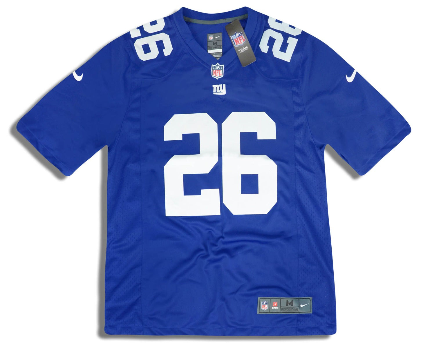 2018 NEW YORK GIANTS BARKLEY #26 NIKE GAME JERSEY (HOME) M - W/TAGS