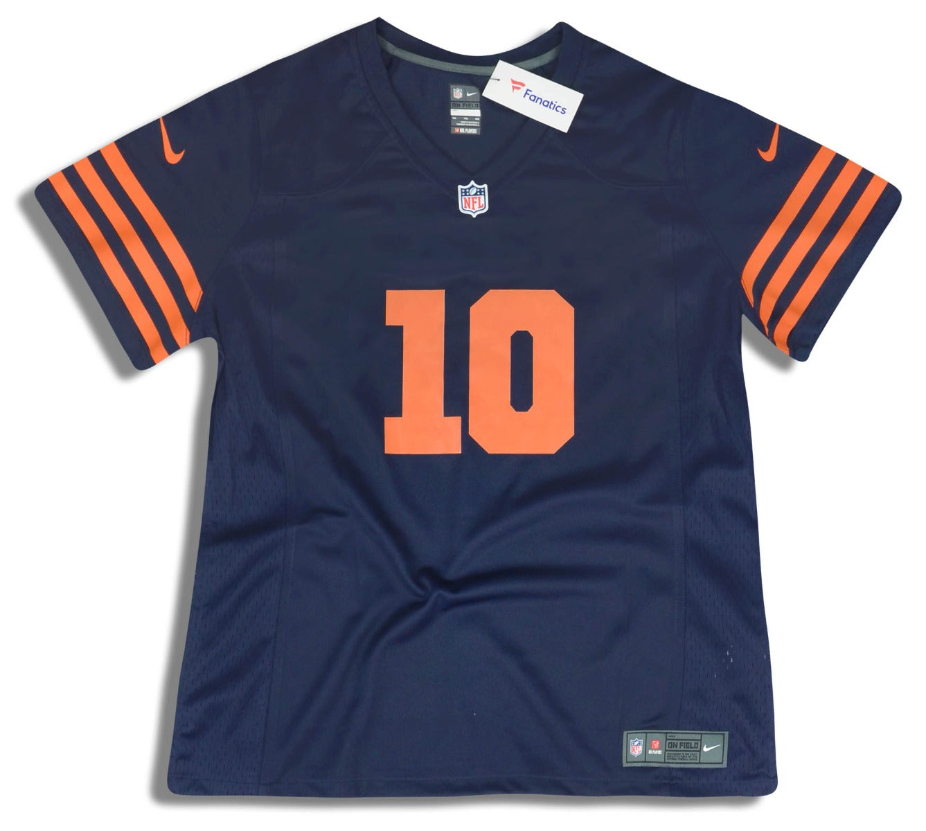 Nike Chicago Bears No10 Mitchell Trubisky Olive Women's Stitched NFL Limited 2017 Salute to Service Jersey