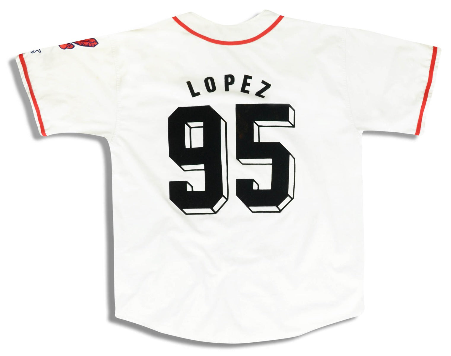 1995 CLEVELAND INDIANS LOPEZ STARTER JERSEY L - Classic American Sports