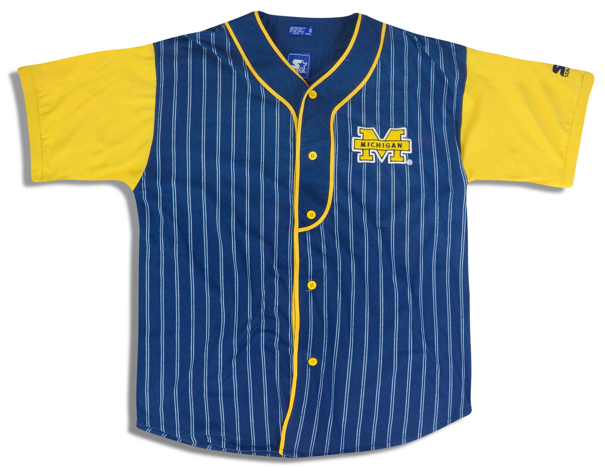 blue michigan baseball jersey