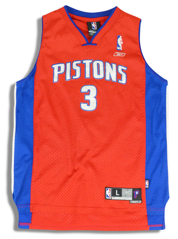 Detroit Pistons Ben Wallace #3 NBA Basketball Jersey Clean Size Youth XL  REEBOK