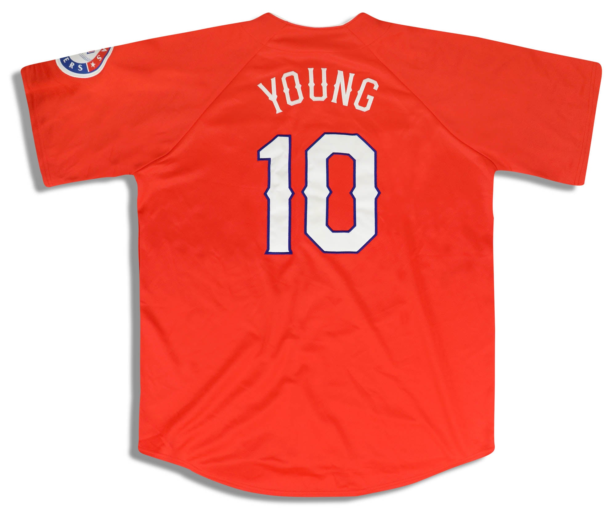 2000's TEXAS RANGERS YOUNG #10 MAJESTIC JERSEY (ALTERNATE) L