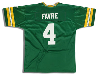 1997-00 GREEN BAY PACKERS FAVRE #4 LOGO ATHLETIC JERSEY (HOME) L
