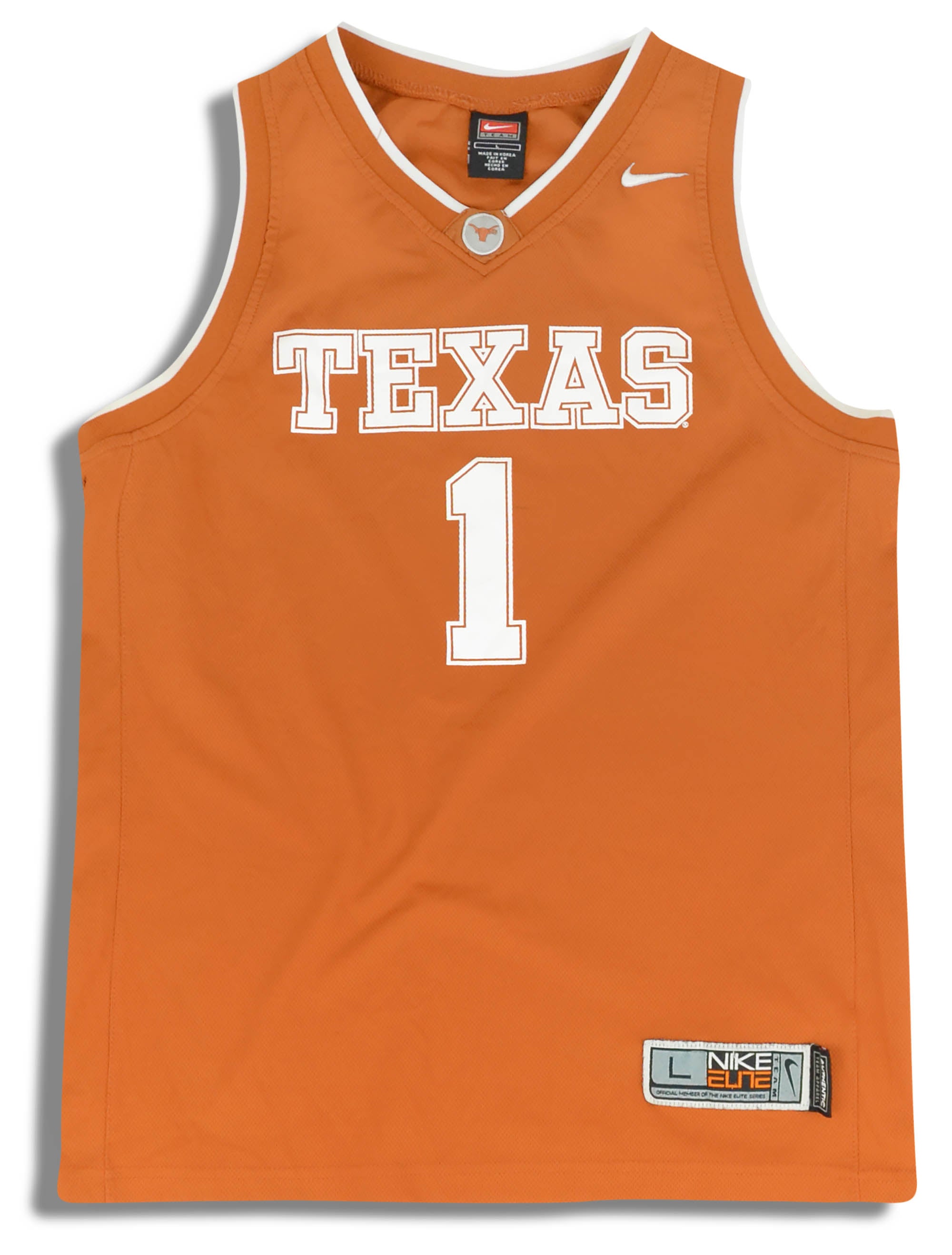 2000's TEXAS LONGHORNS #1 NIKE ELITE JERSEY (HOME) Y - Classic American  Sports