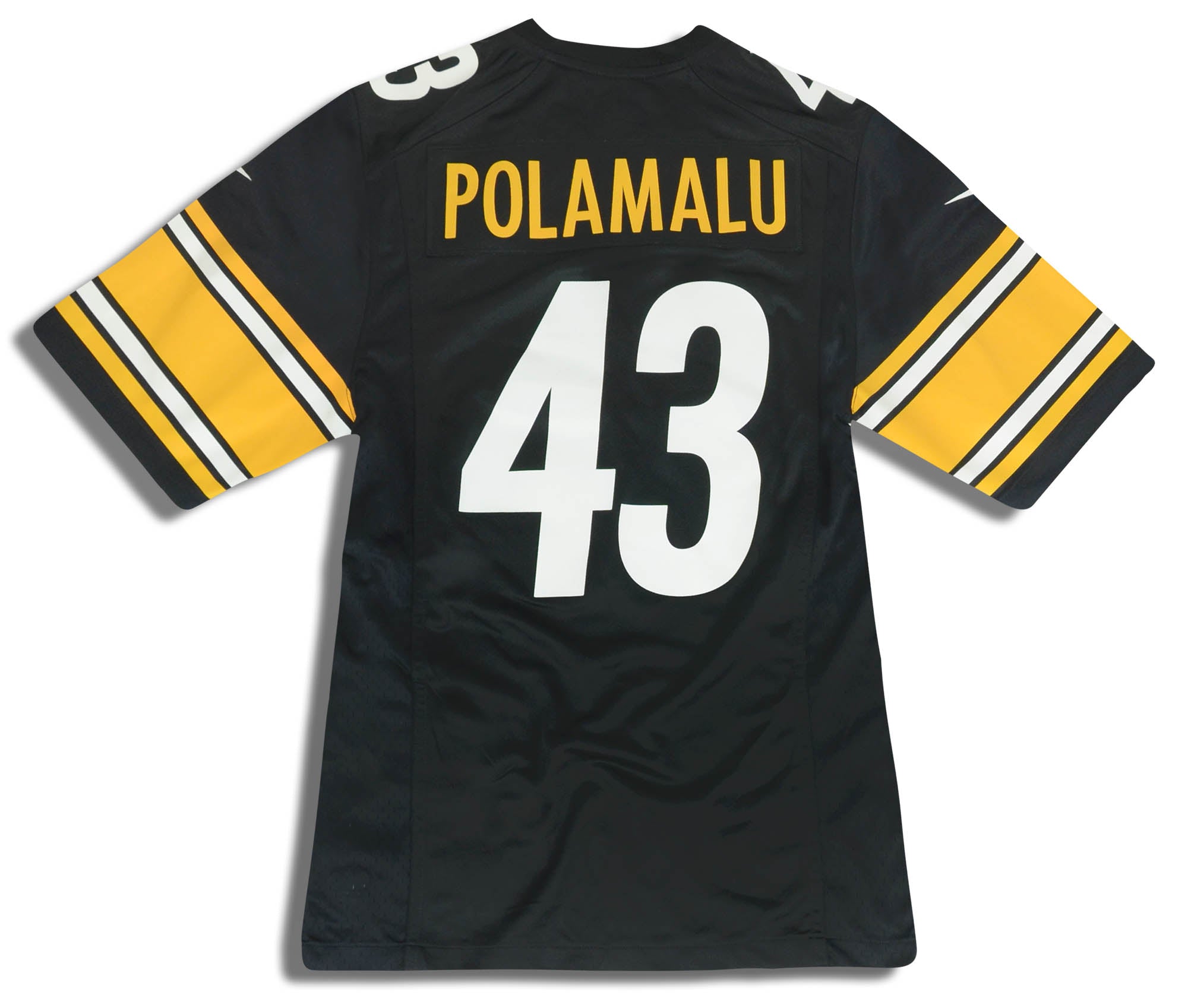 2012-14 PITTSBURGH STEELERS POLAMALU #43 NIKE GAME JERSEY (HOME) S -  Classic American Sports