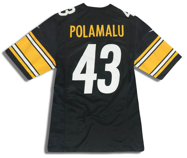 Reebok NFL Pittsburgh Steelers Troy Polamalu 43 Superbowl Jersey Mens 50 XL  Sewn