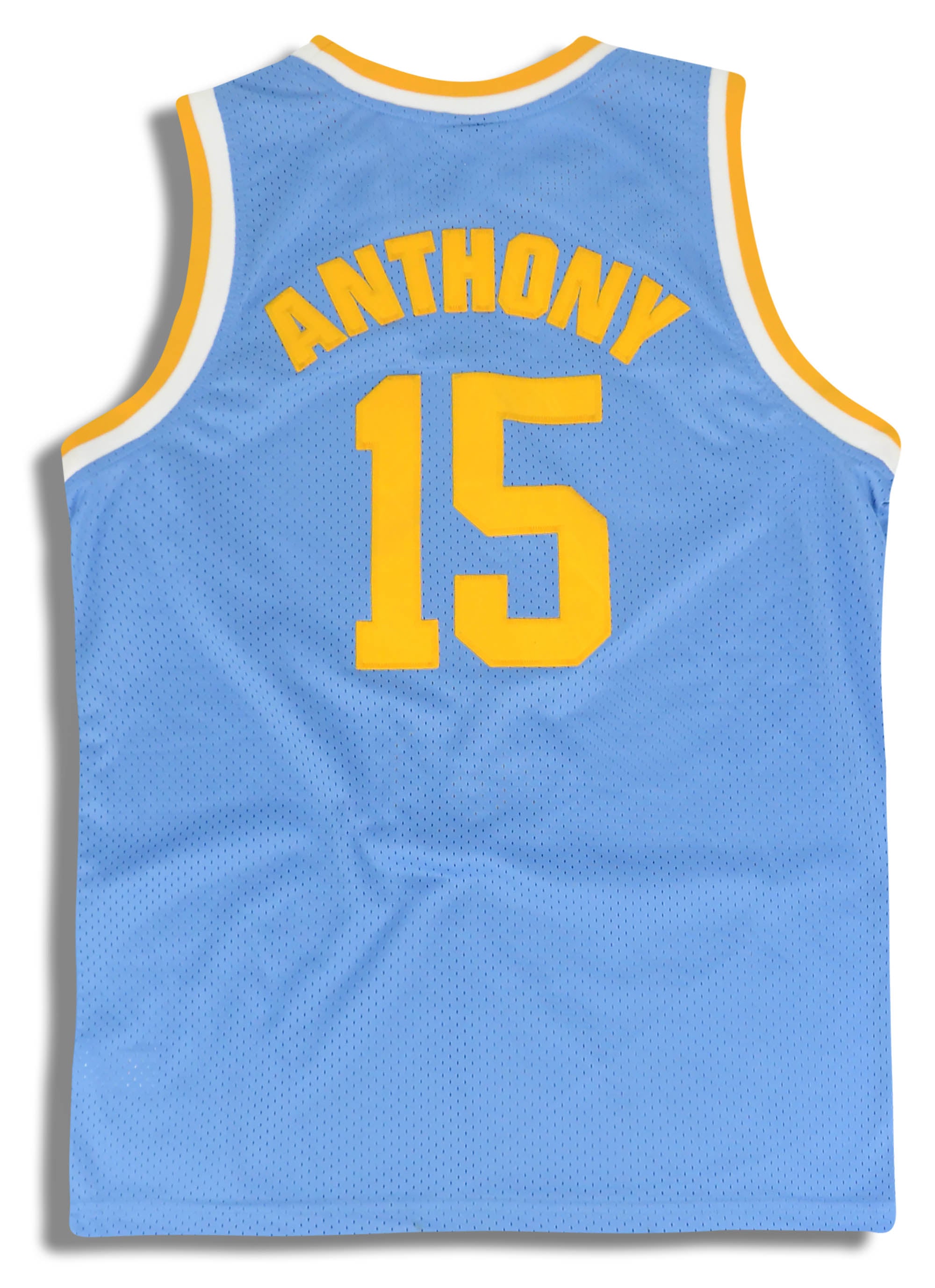 Nike Carmelo Anthony Denver Nuggets #15 NBA Jersey Retro 76 Yellow