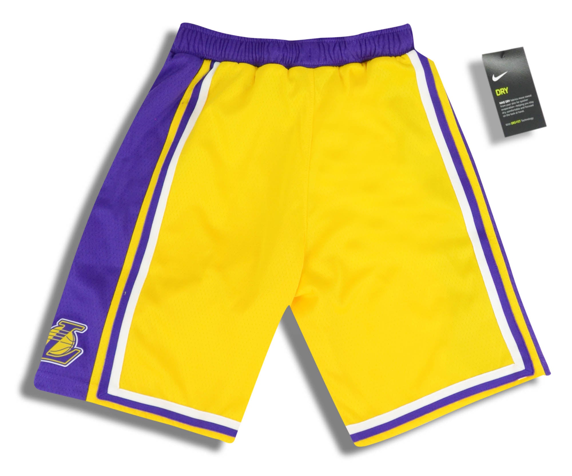 Yellow Nike NBA Los Angeles Lakers Swingman Shorts