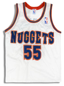 1993-96 DENVER NUGGETS MUTOMBO #55 SPALDING JERSEY (HOME) XS