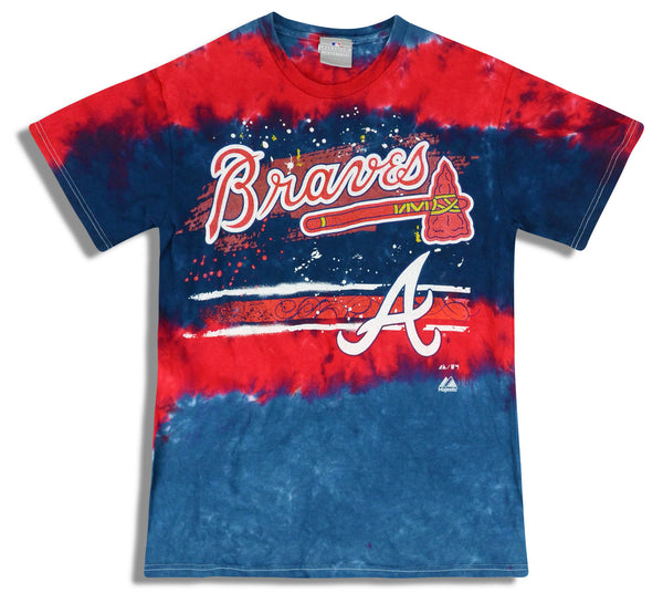 1990's ATLANTA BRAVES TIE-DYE TEE M - Classic American Sports