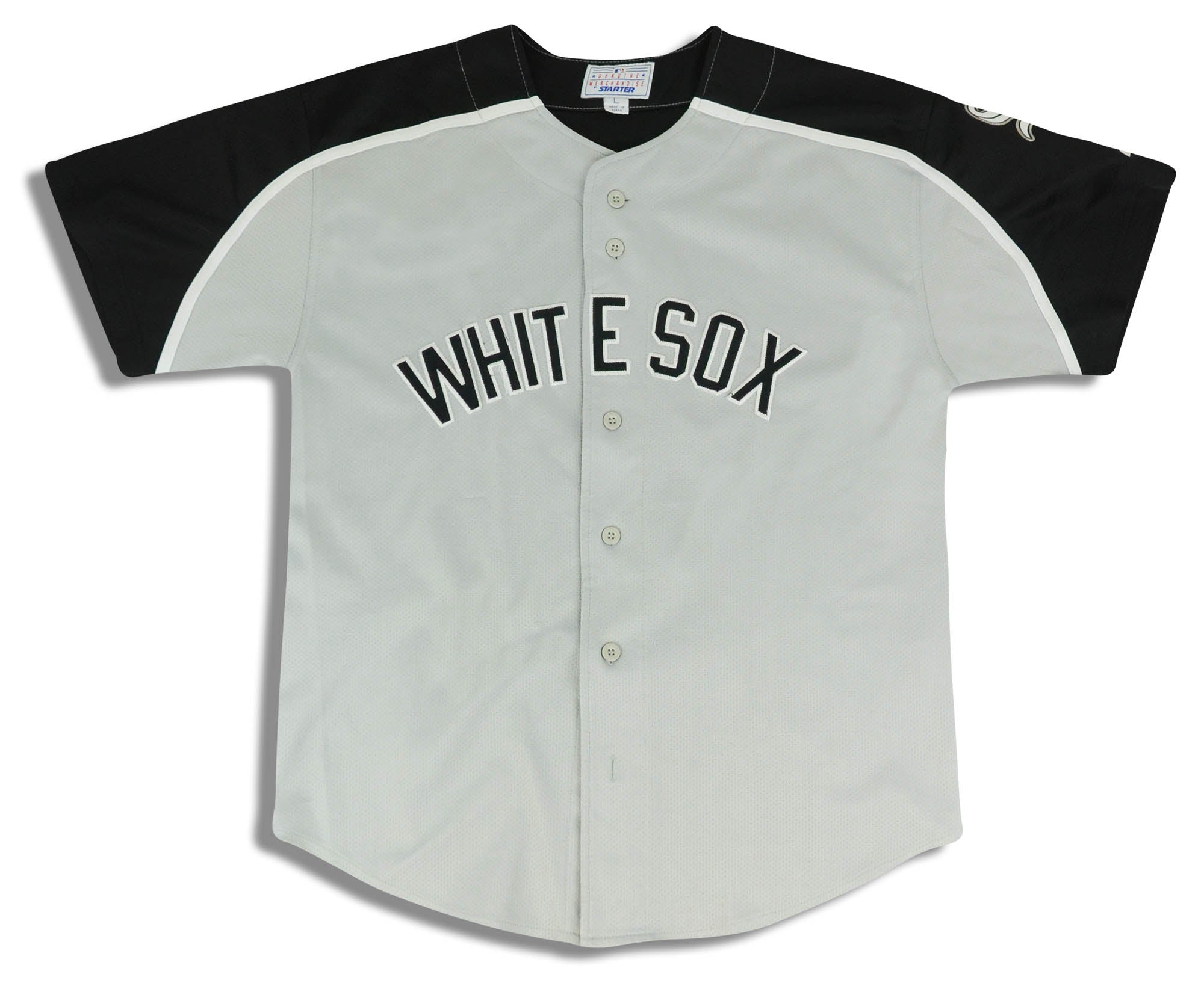 1990's CHICAGO WHITE SOX STARTER JERSEY L - Classic American Sports