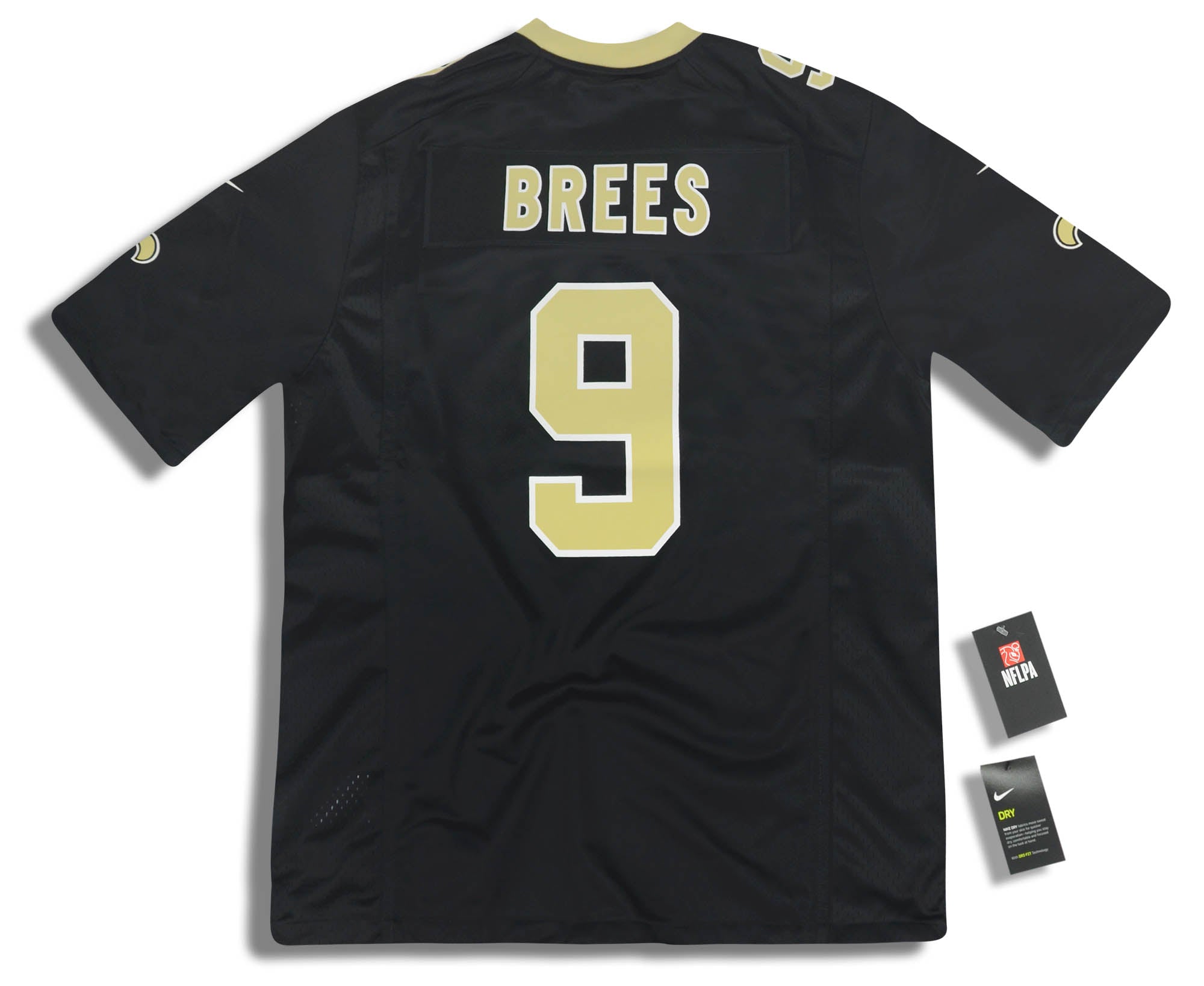 2018-19 NEW ORLEANS SAINTS BREES #9 NIKE GAME JERSEY (HOME) L - W/TAGS