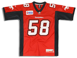 2012 CALGARY STAMPEDERS LOBENDAHN #58 REEBOK AUTHENTIC JERSEY (HOME) XL