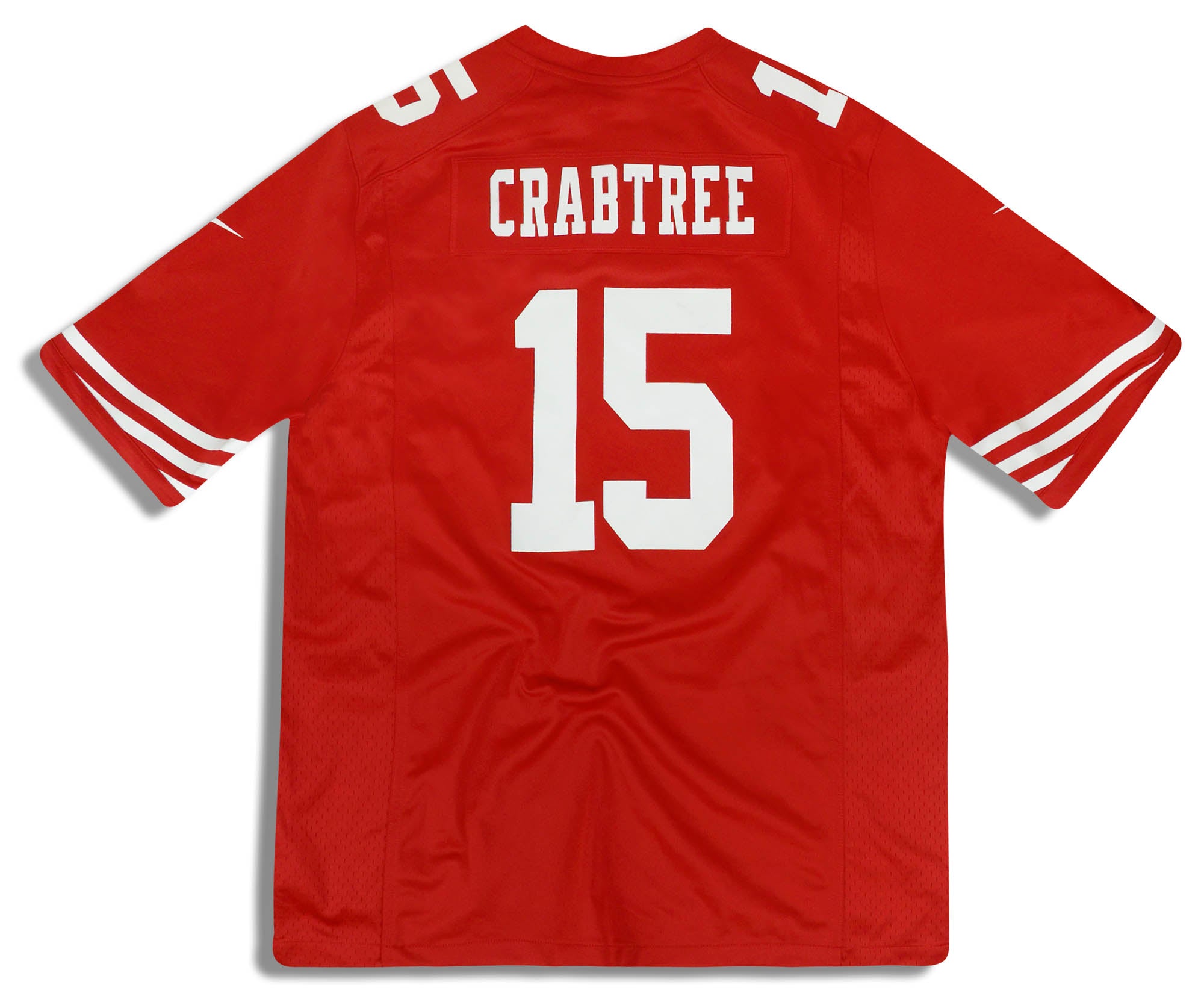 2012-14 SAN FRANCISCO 49ERS CRABTREE #15 NIKE GAME JERSEY (HOME) XL