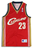 2003-10 CLEVELAND CAVALIERS JAMES #23 CHAMPION JERSEY (AWAY) XS